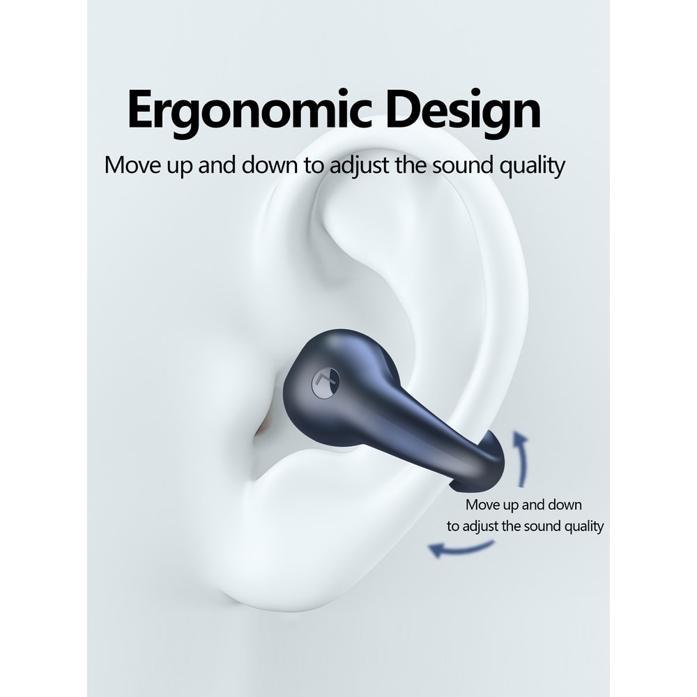 Waterproof Clip On Bluetooth Earphones with Ergonomic Fit and High Quality Sound