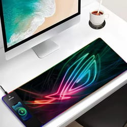 rgb wireless charging mouse pad for gaming and work
