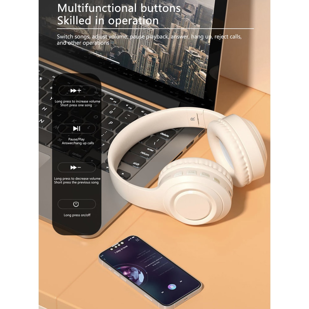 Low Latency Wireless Gaming Headphones With Over Ear Bluetooth Comfort 3