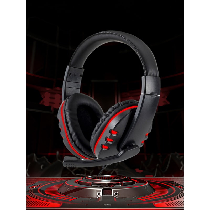 Pro Gamer Wired Gaming Headset with Clear Mic for PC Console Mobile