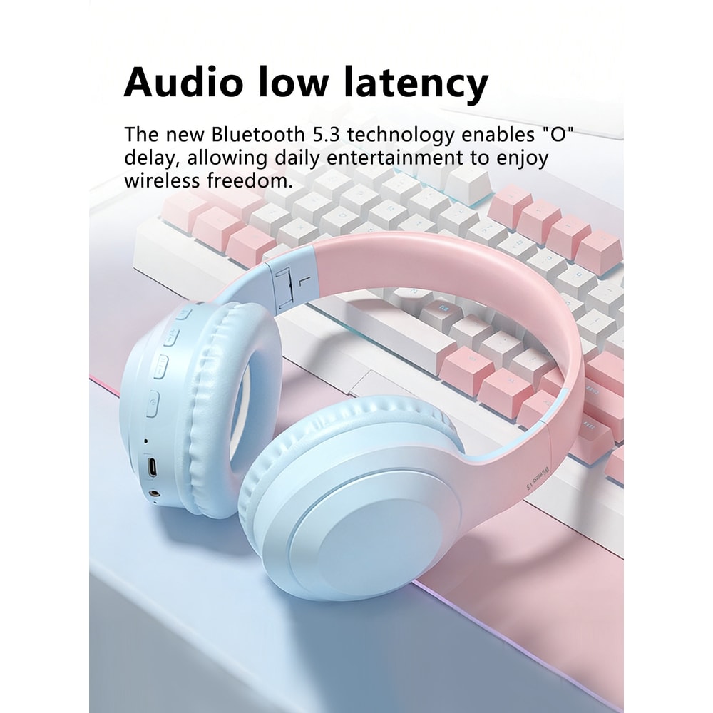 Premium Foldable Wireless Gaming Headset With Low Latency Noise Cancelling Mic 1