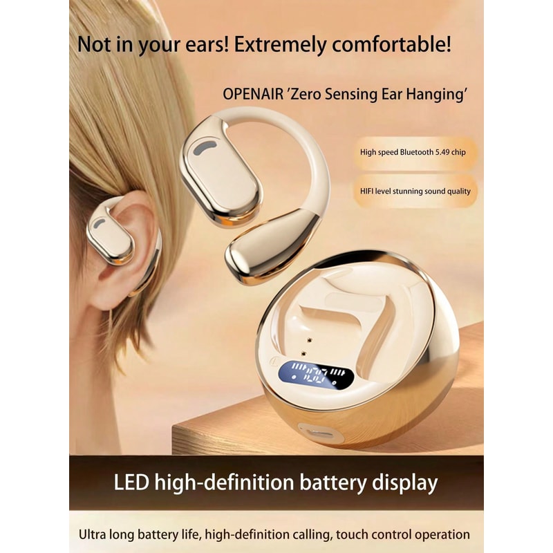 Open Ear Hook Bluetooth Headphones With Long Battery Life And Low Latency Sound 1