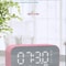 Premium Bluetooth Speaker Alarm Clock With Mirror Display And Real Time Temperature 2