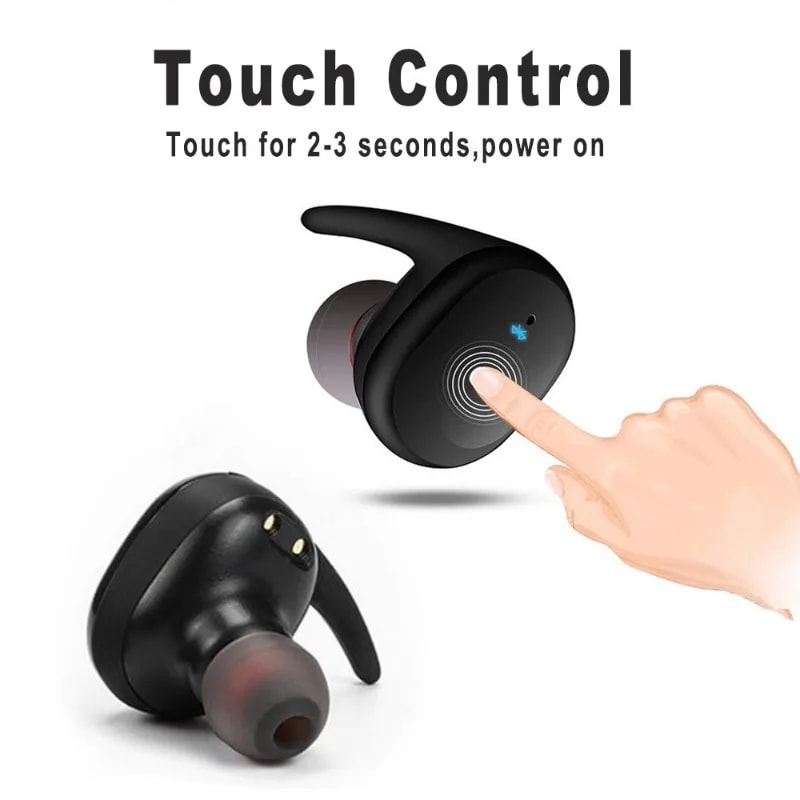 TWS Bluetooth Wireless Earbuds with Noise Reduction and Charging Case