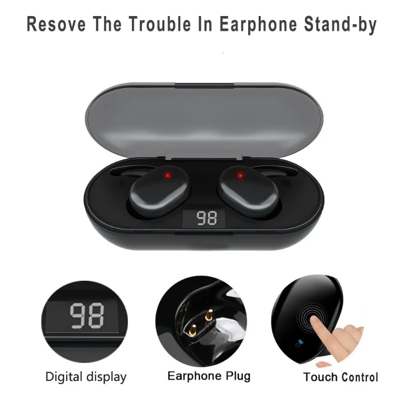 TWS Bluetooth Wireless Earbuds With Noise Reduction 2