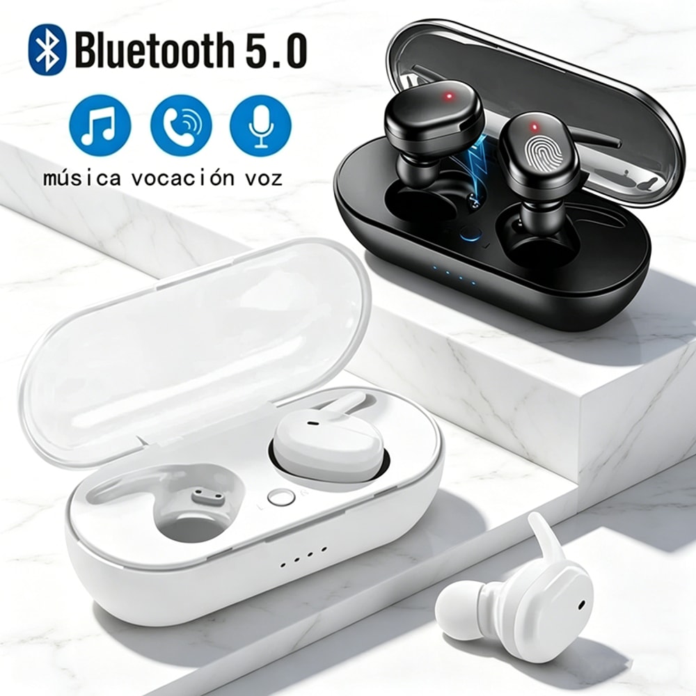 Bluetooth Wireless Earbuds with Noise Reduction and Waterproof In Ear Fit