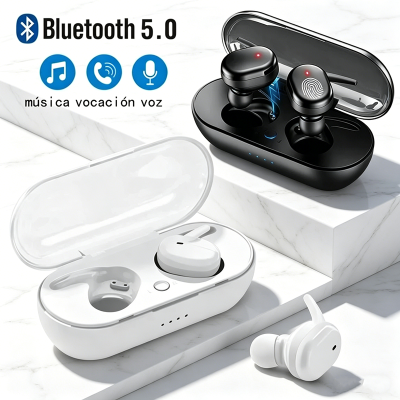 Bluetooth Wireless Earbuds with Noise Reduction and Waterproof In Ear Fit