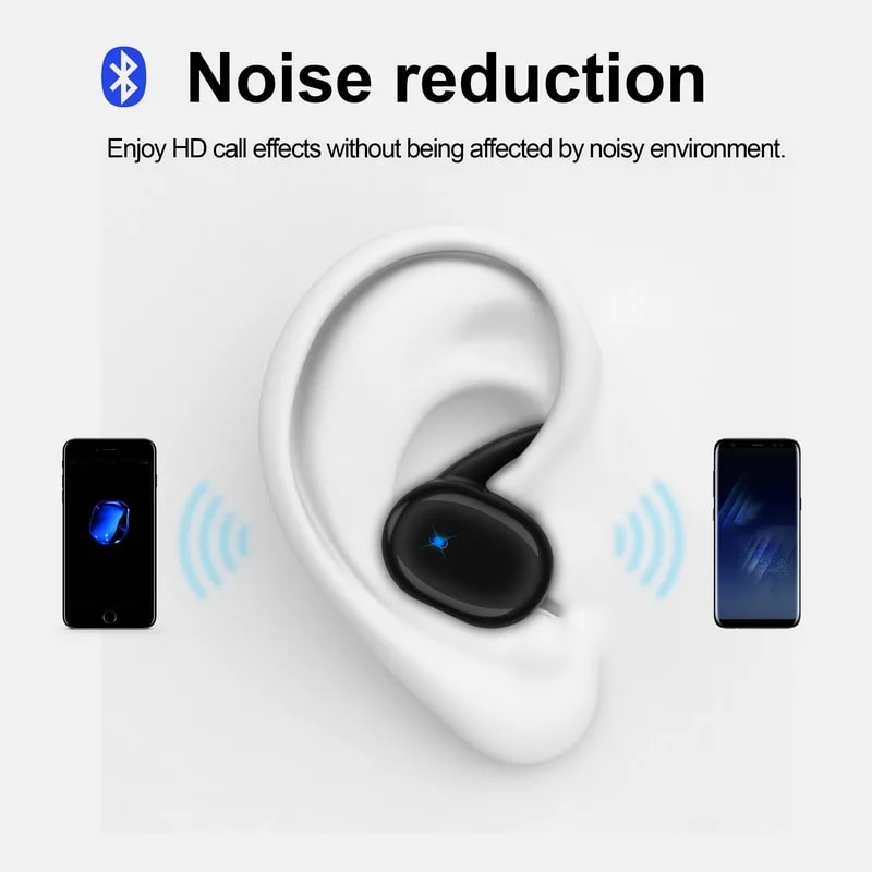 Bluetooth Wireless Earbuds with Noise Reduction and Waterproof In Ear Fit