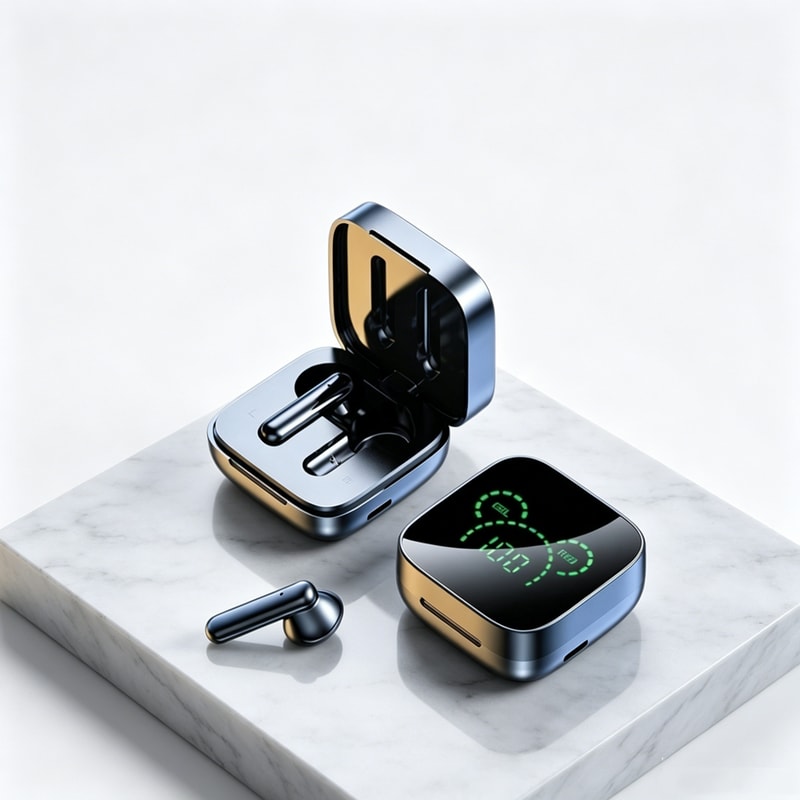 Premium Wireless Bluetooth Earbuds with Touch Control and LED Display