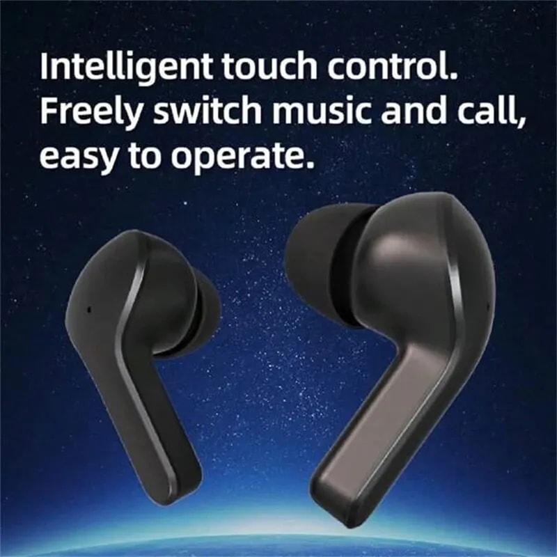 Premium Wireless Bluetooth Earbuds with Noise Cancelling Mic and Digital Display Case