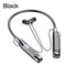 Long Battery Wireless Neckband Headphones with Mic and TF Card Support