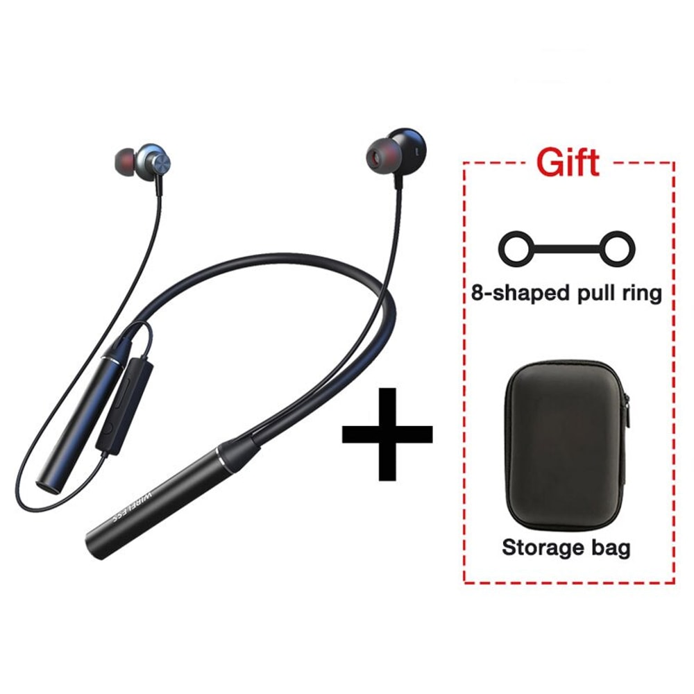 Ultra Endurance Bass Bluetooth Neckband Wireless Headphones with Mic and TF Card Support
