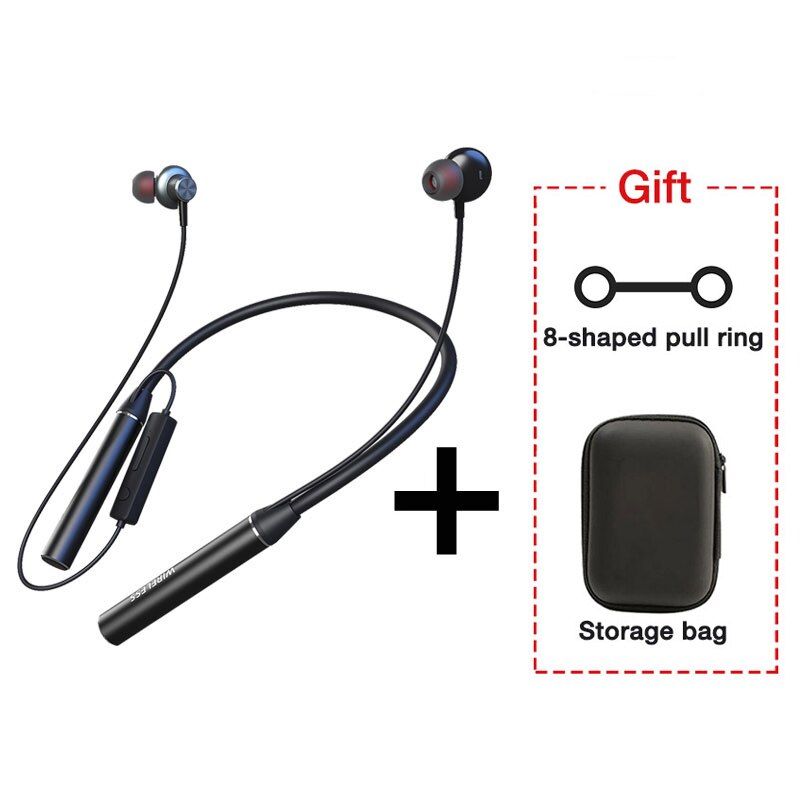 Ultra Endurance Bass Bluetooth Neckband Wireless Headphones with Mic and TF Card Support
