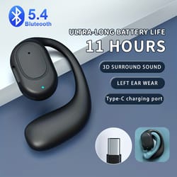 wireless bluetooth bone conduction headphones with microphone handsfree noise canceling headset