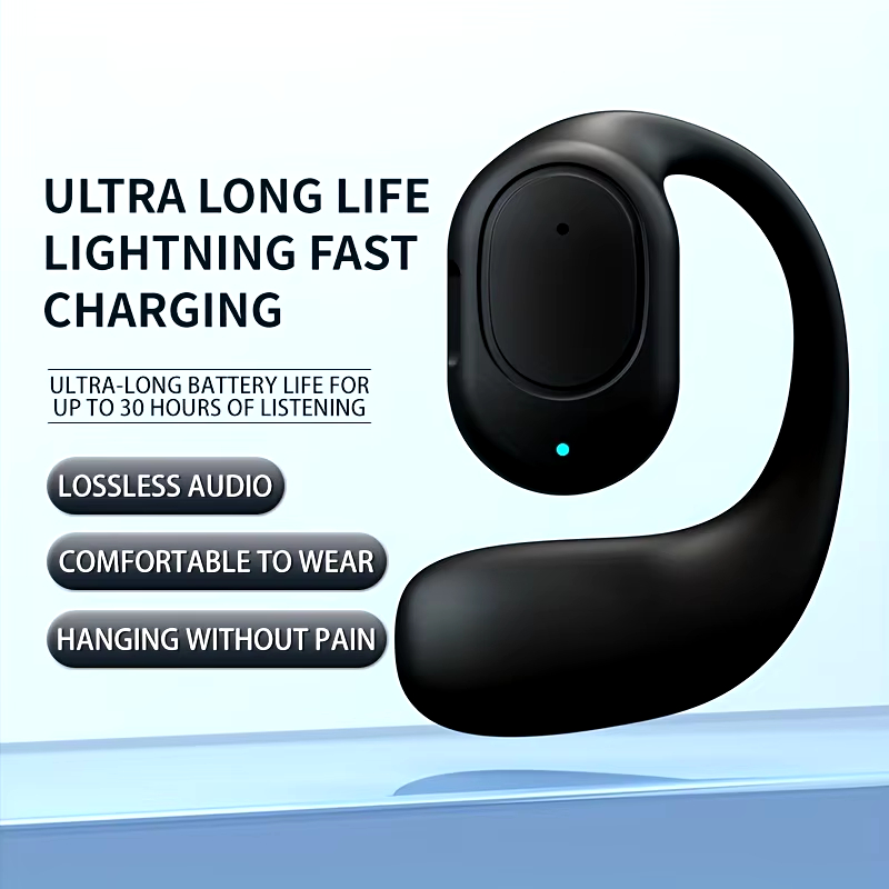 Wireless Bluetooth Bone Conduction Headphones With Microphone Handsfree Noise Canceling Headset