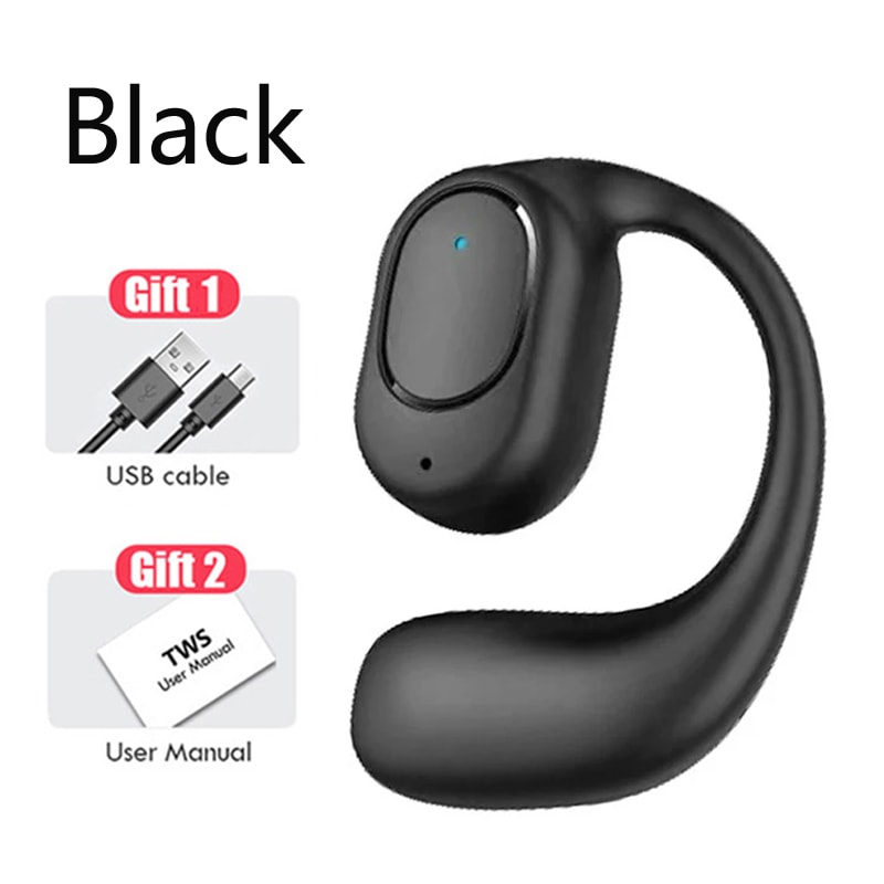 Wireless Bluetooth Bone Conduction Headphones With Microphone Handsfree Noise Canceling Headset