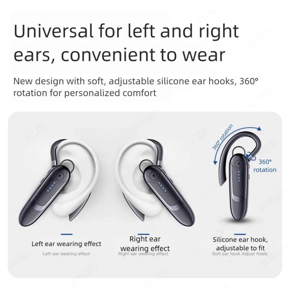 Premium Wireless Bluetooth Headset With Mic Noise Cancelling Bluetooth Handsfree Headset For Calls 2