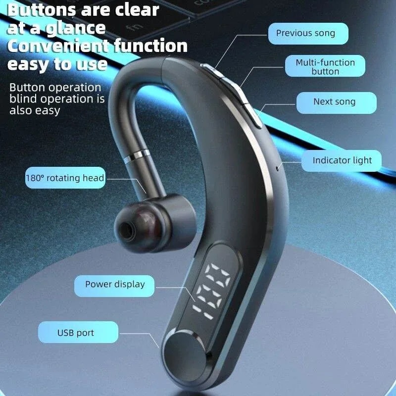 Wireless Bluetooth Headphones with Microphone Noise Cancelling Handsfree Headset