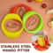Ergonomic Mango Peeler Slicer with Pit Remover Tool for Quick Fruit Prep