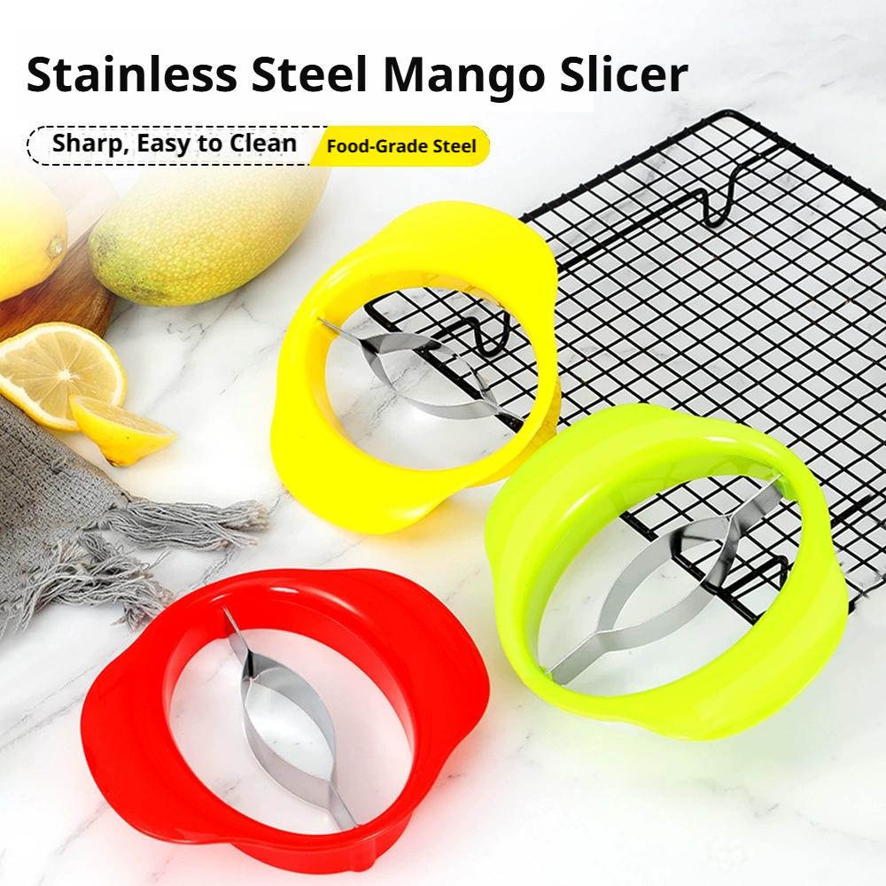Ergonomic Mango Peeler Slicer with Pit Remover Tool for Quick Fruit Prep