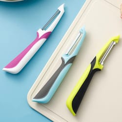 quick prep stainless steel vegetable peeler for fruits and veggies
