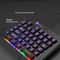 One Handed Mechanical Gaming Keyboard With RGB Light and Wrist Support