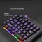One Handed Mechanical Gaming Keyboard With RGB Light and Wrist Support