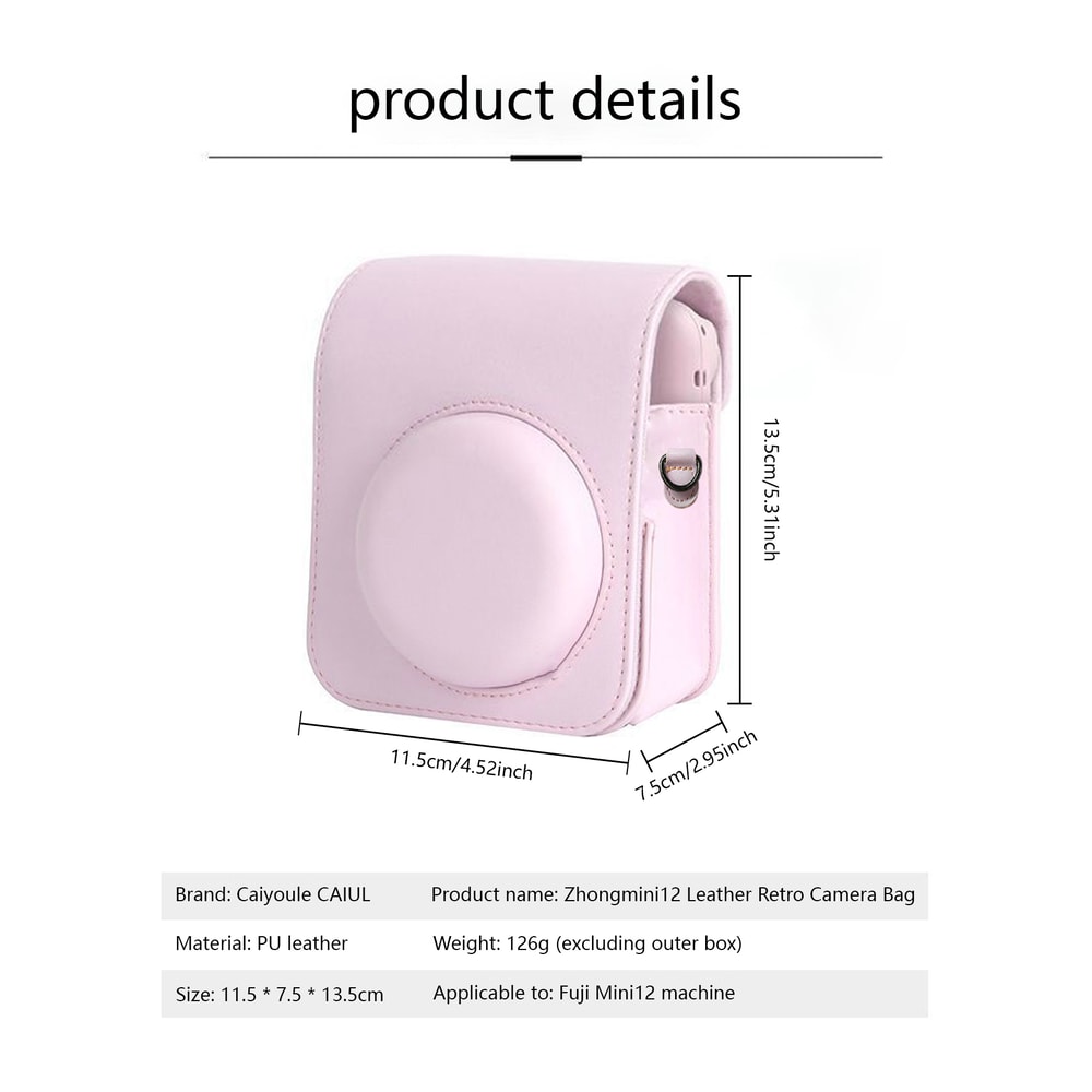 Premium Polaroid Camera Bag Protective Case Compact Instant Camera Pouch