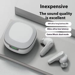 wireless bluetooth hd earbuds with mic true stereo sport & gaming headphones