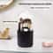 Rotatable Makeup Brush Organizer with Lid Space Saving Cosmetics Storage Box