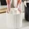 Rotatable Makeup Brush Organizer with Lid Space Saving Cosmetics Storage Box