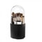 Rotatable Makeup Brush Organizer with Lid Space Saving Cosmetics Storage Box