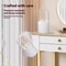 Rotatable Makeup Brush Organizer with Lid Space Saving Cosmetics Storage Box