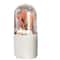 Rotatable Makeup Brush Organizer with Lid Space Saving Cosmetics Storage Box