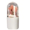 Rotatable Makeup Brush Organizer with Lid Space Saving Cosmetics Storage Box