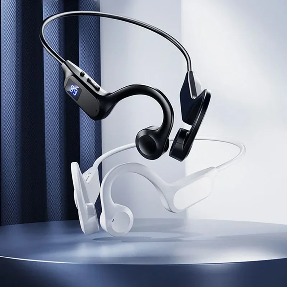 Premium Open Ear Bone Conduction Headphones Wireless Bluetooth Sport Headset for Running & Fitness
