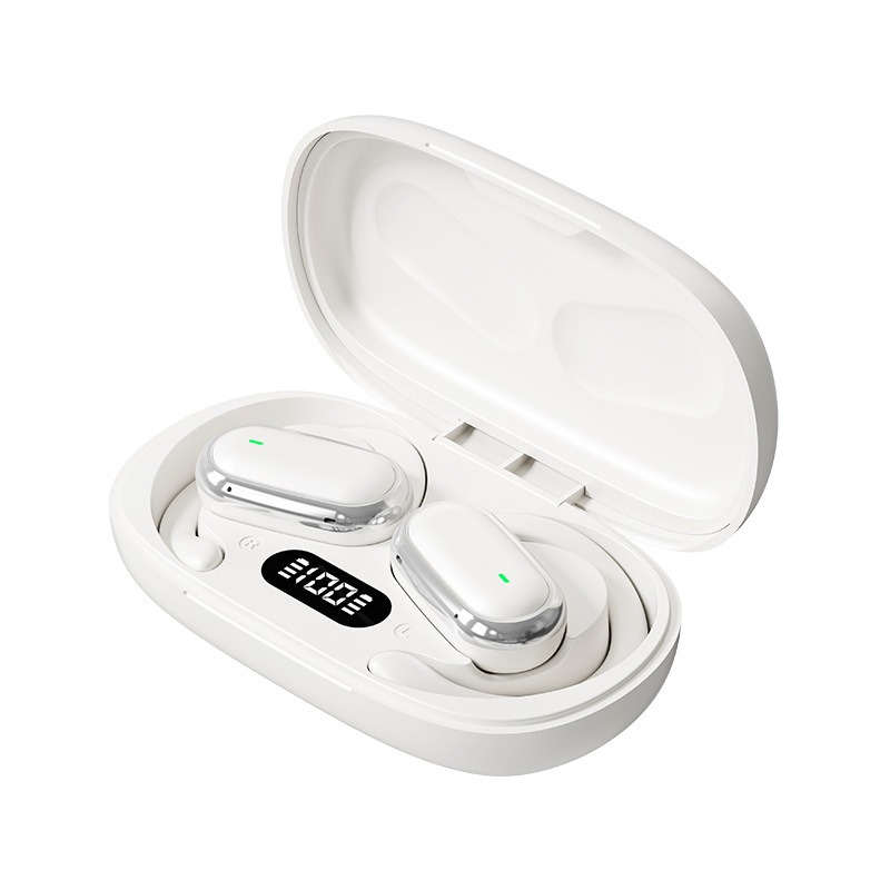 Premium Sports Ear Hook Wireless Bluetooth Earbuds With LED Power Display HD Sound 5