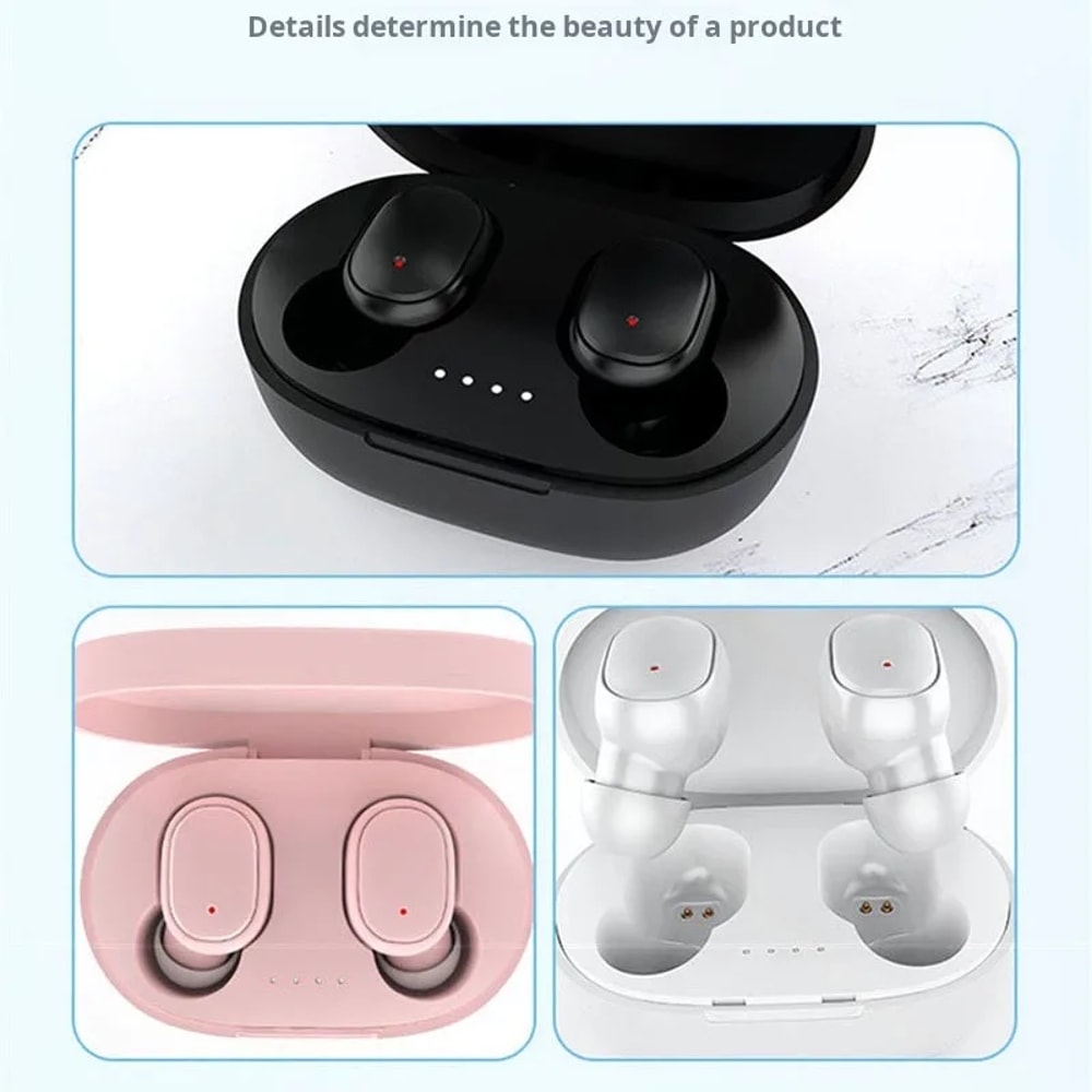 Wireless Bluetooth Earbuds with Battery Display and Touch Control