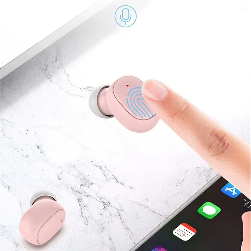 Wireless Bluetooth Earbuds with Battery Display and Touch Control