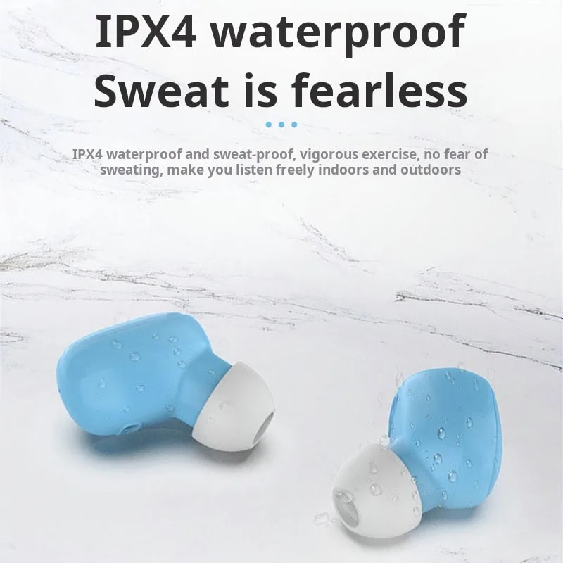 Wireless Bluetooth Earbuds with Battery Display and Touch Control