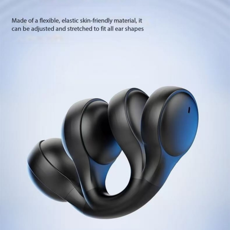 Wireless Ear Clip Bluetooth Earphones With LED Power Display And HD Mic 3