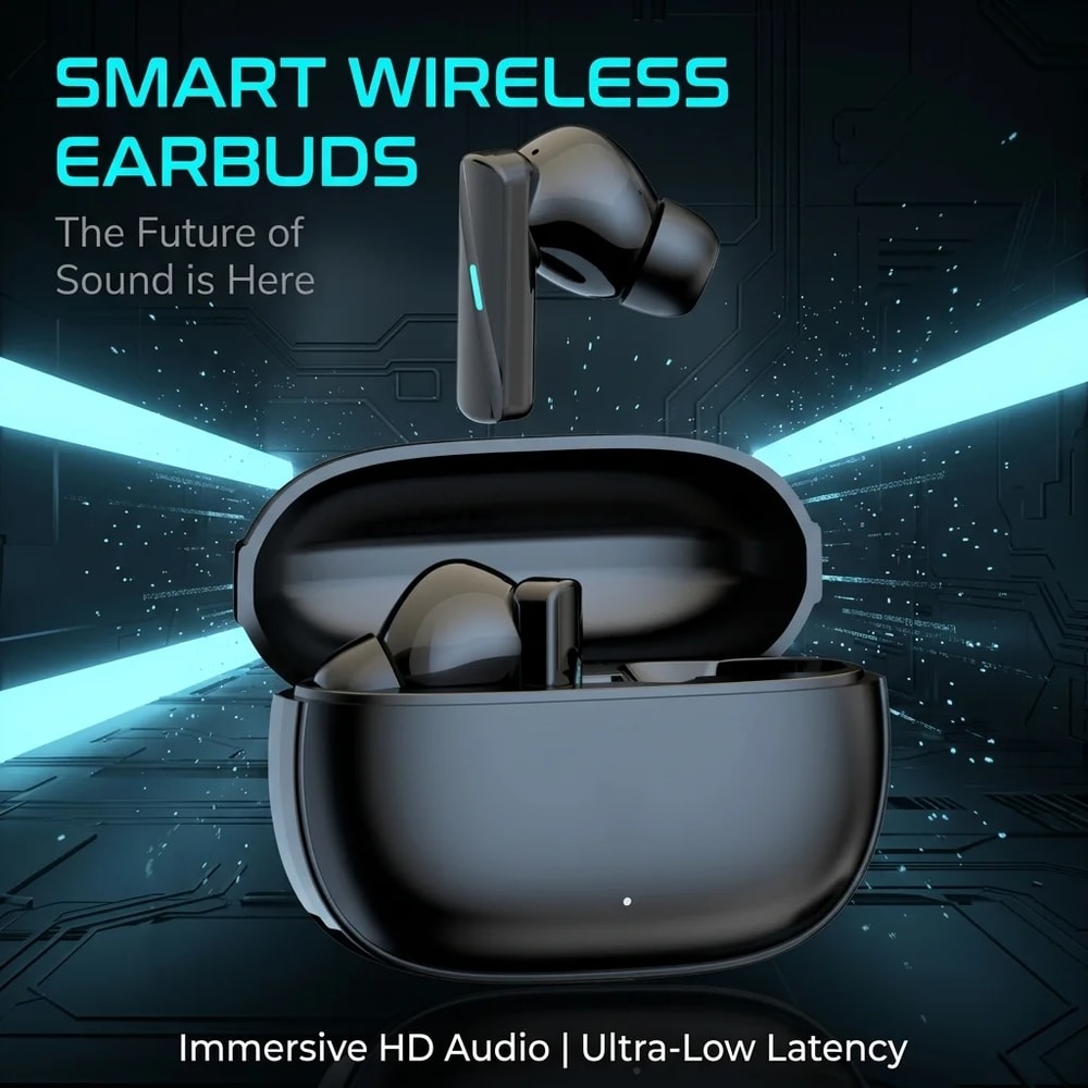 Premium Compact Wireless Bluetooth Earbuds with Touch Controls & Noise Isolation
