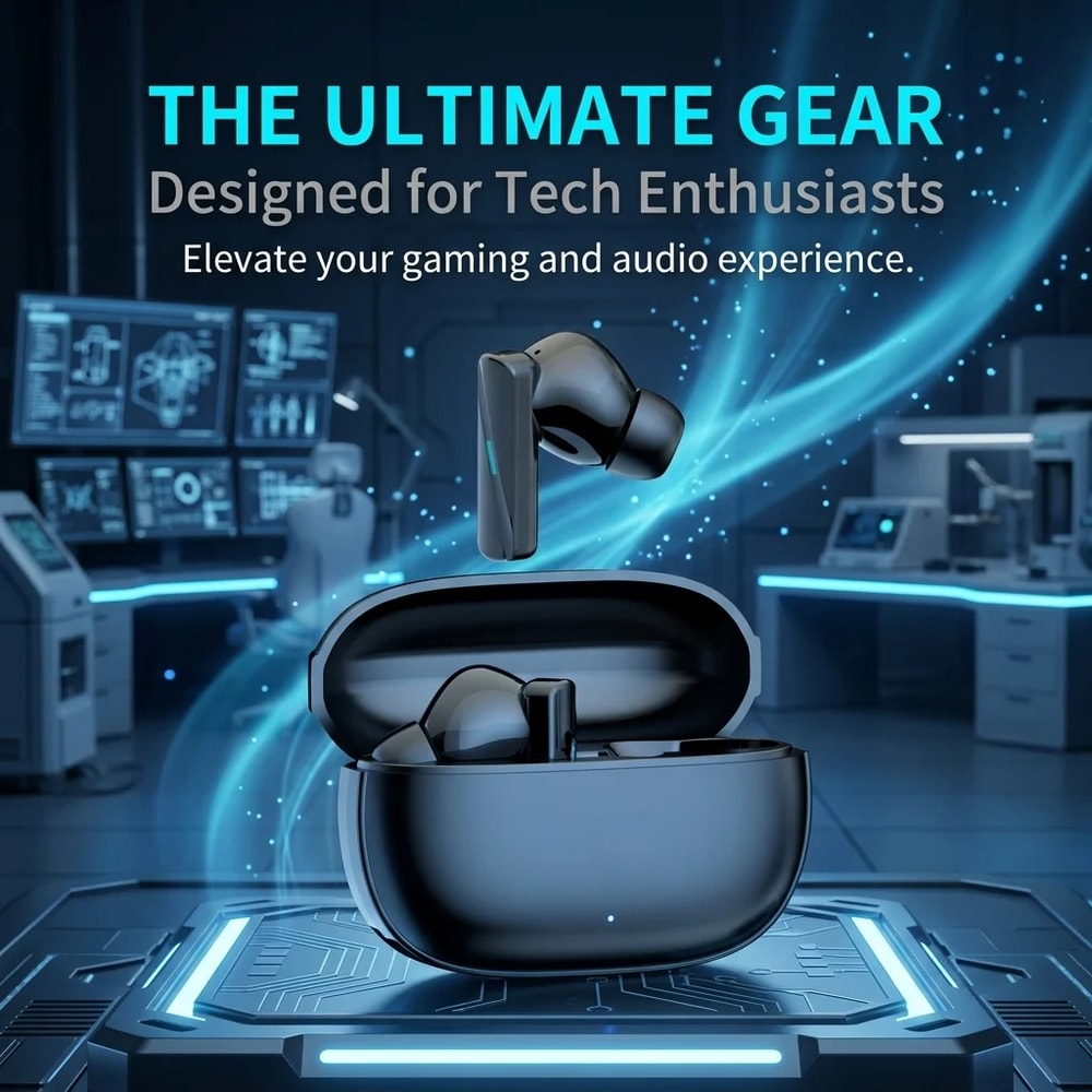 Premium Compact Wireless Bluetooth Earbuds with Touch Controls & Noise Isolation
