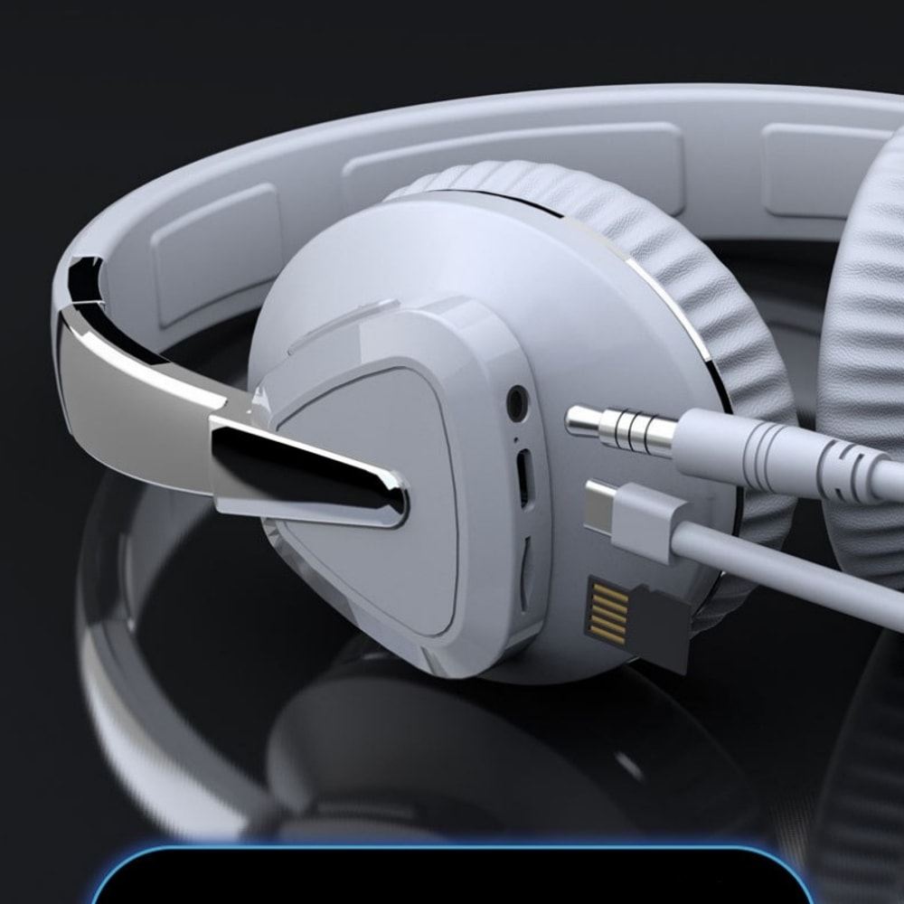 Premium Foldable Bluetooth Headphones With Mic HIFI Sound TF Card Support 4