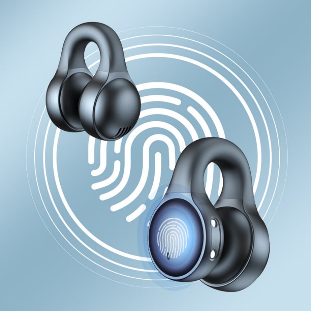 ComfortClip Bluetooth Wireless Earbuds with Noise Reduction & Power Display