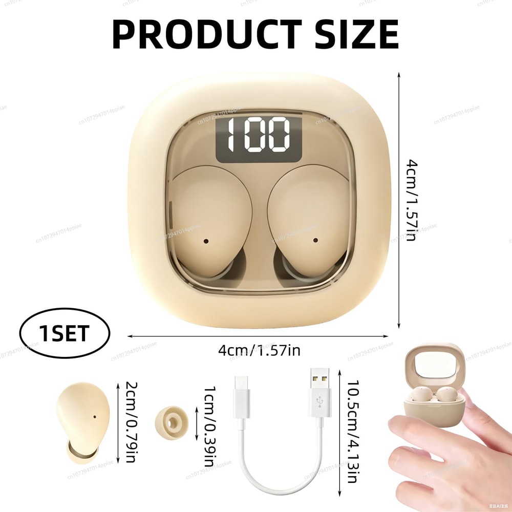 Ultimate Mini Invisible Bluetooth Earbuds True Wireless Stereo with Noise Reduction & Mic