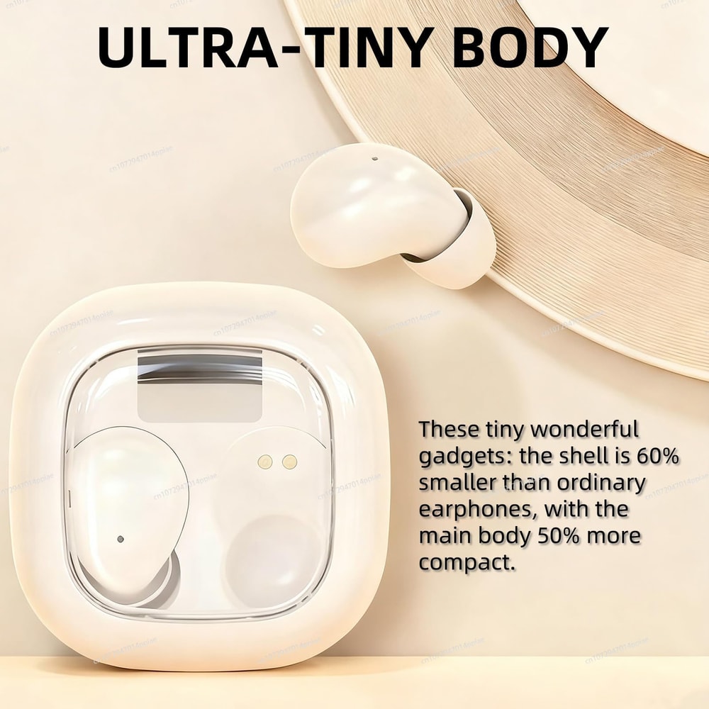 Ultimate Mini Invisible Bluetooth Earbuds True Wireless Stereo with Noise Reduction & Mic
