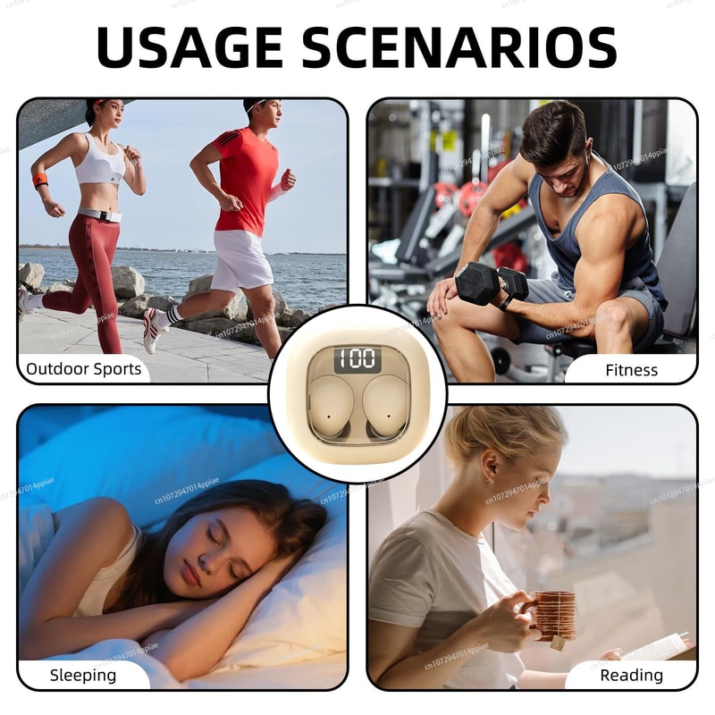 Ultimate Mini Invisible Bluetooth Earbuds True Wireless Stereo with Noise Reduction & Mic