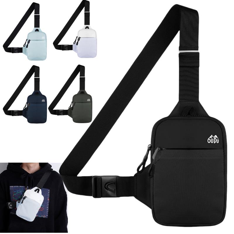Waterproof Chest Bag For Men Large Capacity Outdoor Travel Pouch Cycling Running Shoulder Bag 0