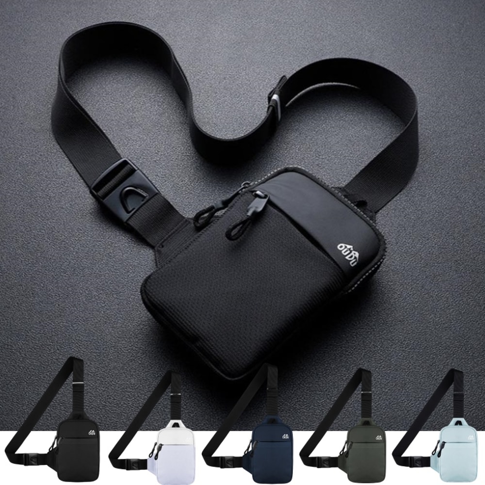 Waterproof Chest Bag For Men Large Capacity Outdoor Travel Pouch Cycling Running Shoulder Bag 1